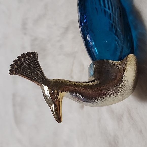 VINTAGE AVON 🦚 PEACOCK BOTTLE ( EMPTY ) BOTTLE. 1970'S. - Picture 3 of 7